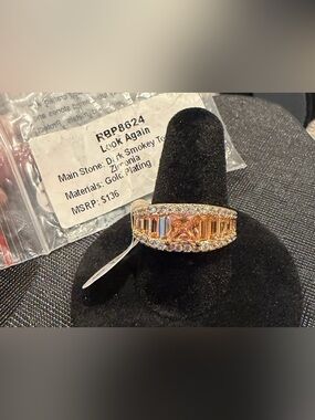 BP RBP8624 Look Again Topaz Gold Ring Size 9